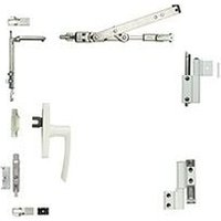 Fapim - Drehkipp-Bausatz Galicube 1 v mit Drehstangenverschluss Gea - kurze Schere 402 bis 750 mm - weiß 9010 - 1330AF32 von FAPIM