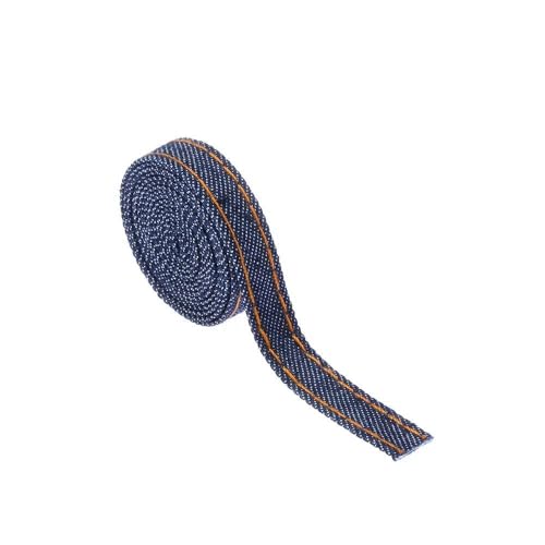 FAQIMORAX 1 m Jeansband, Laye-Stoff, Jeansschleifenband, DIY-Haarspange, Jeansband, 1 cm, dunkelblau, L von FAQIMORAX