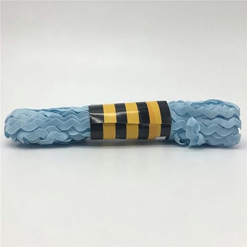 FAQIMORAX 15 Yards 6mm Mehrfarbiges Polyesterband DIY für Party-Weihnachtsdekoration-Hellblau von FAQIMORAX