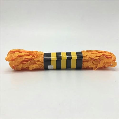 FAQIMORAX 15 Yards 6mm Mehrfarbiges Polyesterband DIY für Party-Weihnachtsdekoration-Orange von FAQIMORAX