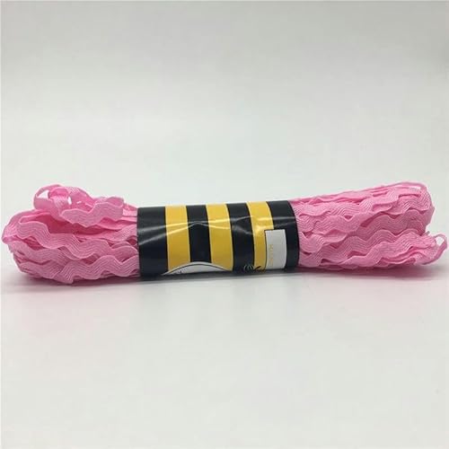 FAQIMORAX 15 Yards 6mm Multicolor Polyesterband DIY für Party Weihnachtsdekoration-Rosa von FAQIMORAX
