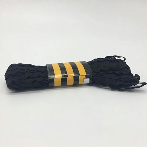 FAQIMORAX 15 Yards 6mm Multicolor Polyesterband DIY für Party Weihnachtsdekoration-Schwarz von FAQIMORAX