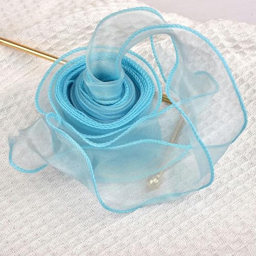 FAQIMORAX 2,2/10 m Chiffonband mit gewelltem Rand, Organzagarnband, Blumenstraußverpackung, Partydekorationszubehör, K, 2,2 m x 4 cm FAQIMORAX 2,2/10 m Chiffonband mit gewelltem Rand, Organzagarnband, Blumenstraußverpackung, Partydekorationszubehör, K, 2,2 m x 4 cm von FAQIMORAX