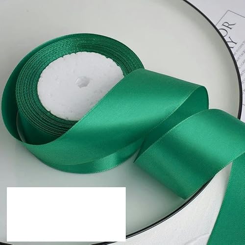 FAQIMORAX 25 Yards/Rolle, 4 cm, Satinband, DIY-Klebeband, Geburtstagsparty-Verpackung, Blaugrün, 25 Yards Länge von FAQIMORAX