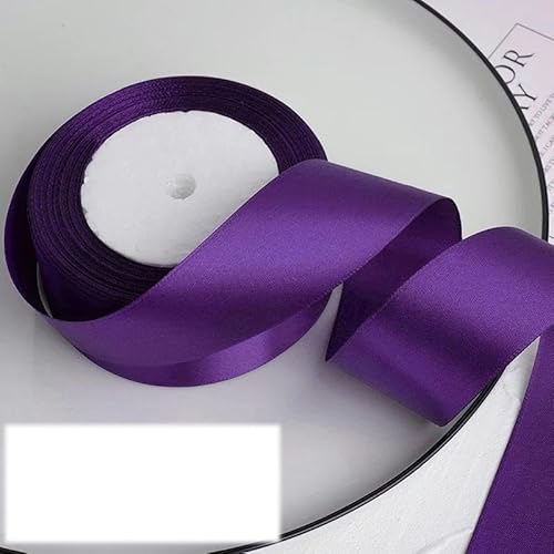 FAQIMORAX 25 Yards/Rolle, 4 cm, Satinband, DIY-Klebeband, Geburtstagsparty-Verpackung, dunkel, 25 Yards Länge von FAQIMORAX