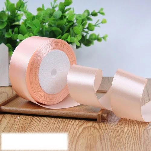 FAQIMORAX 25 Yards/Rolle 6/10/15/20/25/40/50 mm Satinbänder, dekorativer Schachtel-Verpackungsgürtel, DIY-Champagner-6 mm FAQIMORAX 25 Yards/Rolle 6/10/15/20/25/40/50 mm Satinbänder, dekorativer Schachtel-Verpackungsgürtel, DIY-Champagner-6 mm von FAQIMORAX