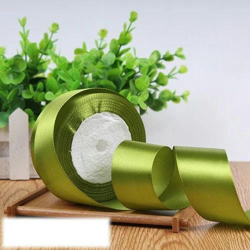 FAQIMORAX 25 Yards/Rolle 6/10/15/20/25/40/50 mm Satinbänder Dekorativer Schachtel-Verpackungsgürtel DIY-Armeegrün-50 mm FAQIMORAX 25 Yards/Rolle 6/10/15/20/25/40/50 mm Satinbänder Dekorativer Schachtel-Verpackungsgürtel DIY-Armeegrün-50 mm von FAQIMORAX