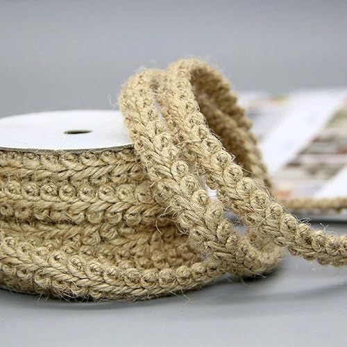 FAQIMORAX 5 Meter manyul Juteband Seil St DIY Vintage Jute Geschenkpapier Party Wohnaccessoires-10mm 5 Meter von FAQIMORAX