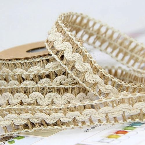 FAQIMORAX 5 Meter manyul Juteband Seil St DIY Vintage Jute Geschenkpapier Party Wohnaccessoires-15mm 5 Meter von FAQIMORAX