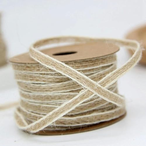 FAQIMORAX 5 Meter manyul Juteband Seil St DIY Vintage Jute Geschenkpapier Party Wohnaccessoires-5mm 5 Meter-5 von FAQIMORAX