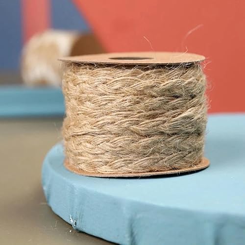 FAQIMORAX 5 Meter manyul Juteband Seil St DIY Vintage Jute Geschenkpapier Party Wohnaccessoires-5mm 5 Meter von FAQIMORAX