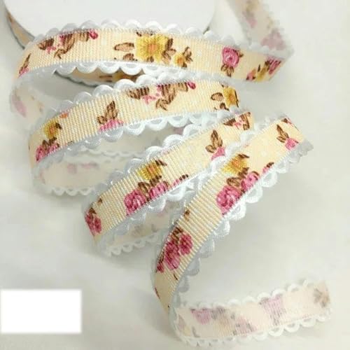 FAQIMORAX 5 Yards 1,5–3,8 cm Blumenband DIY Party Verpackung-UR18-7 (1,5 cm)-5 Yards von FAQIMORAX