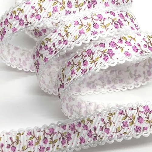 FAQIMORAX 5 Yards 1,5–3,8 cm Blumenband DIY Party Verpackung-UR97-7 (2,5 cm)-5 Yards von FAQIMORAX