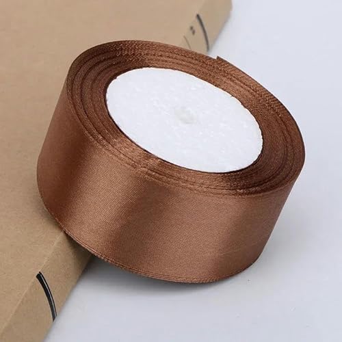 FAQIMORAX 6/10/15/20/25/40/50 mm Satinbänder DIY Weinrot Orange Gelb Grün Blau Schwarz Grau Goldbänder-Kaffee-20 mm Breite FAQIMORAX 6/10/15/20/25/40/50 mm Satinbänder DIY Weinrot Orange Gelb Grün Blau Schwarz Grau Goldbänder-Kaffee-20 mm Breite von FAQIMORAX