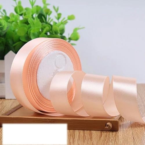 FAQIMORAX 6-10-12-15-20-25-40-50 mm silbergraue Satinbänder, 22 Meter/Rolle, Geschenkband für Geburtstagspartys, Pink, Champagner, 25 mm FAQIMORAX 6-10-12-15-20-25-40-50 mm silbergraue Satinbänder, 22 Meter/Rolle, Geschenkband für Geburtstagspartys, Pink, Champagner, 25 mm von FAQIMORAX