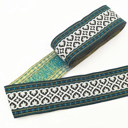 FAQIMORAX 7 Meter 50 mm Vintage Ethno-Stickereiband Boho-Besatz DIY Kleidung Taschenzubehör bestickt-50MM SBD35 FAQIMORAX 7 Meter 50 mm Vintage Ethno-Stickereiband Boho-Besatz DIY Kleidung Taschenzubehör bestickt-50MM SBD35 von FAQIMORAX