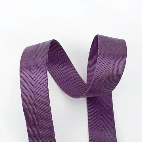 FAQIMORAX 8 m, 20–38 mm, 1 mm Dickes Nylon-Gurtband, Rucksackgurtband, Sicherheitsgurtetikett, DIY-Taschenbindungszubehör, 38 mm von FAQIMORAX