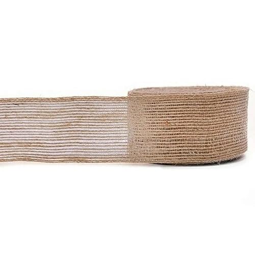 FAQIMORAX Juteband, 6 mm – 50 mm, 5 m, DIY-Schleife, Vintage-Jute, Party-Dekoration, 5 cm, 5 m FAQIMORAX Juteband, 6 mm – 50 mm, 5 m, DIY-Schleife, Vintage-Jute, Party-Dekoration, 5 cm, 5 m von FAQIMORAX