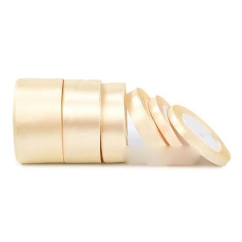 FAQIMORAX Satinband, 25 Yards, 6 mm, 10 mm, 15 mm, 25 mm, 38 mm, 50 mm, Schleife, DIY-Partydekoration, Beige, Breite 38 mm FAQIMORAX Satinband, 25 Yards, 6 mm, 10 mm, 15 mm, 25 mm, 38 mm, 50 mm, Schleife, DIY-Partydekoration, Beige, Breite 38 mm von FAQIMORAX