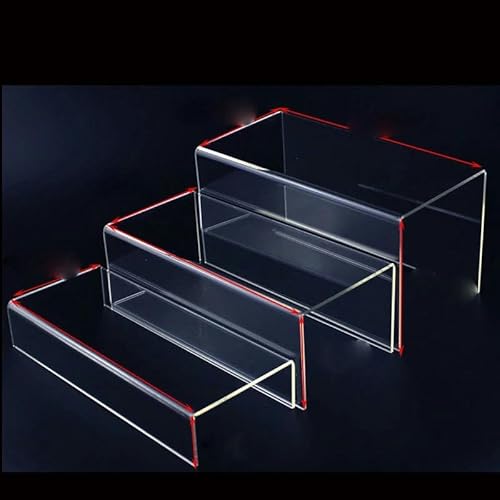 FAQIMORAX Transparenter Acryl-Ständer für Schmuck, Vitrine, Vitrine, 3 Stück von FAQIMORAX