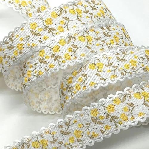 FAQIMORAX Yards 1,5–3,8 cm Blumenband DIY Party Verpackung-UR97-8 (2,5 cm)-5 Yards von FAQIMORAX