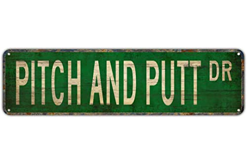 Straßenschild Pitch and Putt Pitch and Putt Schild Pitch and Putt Fan Pitch Street Sign Aluminium Metall Plaque Rustikales Blechschild Retro Wanddekoration 10 x 40 cm Straßenschild Pitch and Putt Pitch and Putt Schild Pitch and Putt Fan Pitch Street Sign Aluminium Metall Plaque Rustikales Blechschild Retro Wanddekoration 10 x 40 cm von FAQOIR