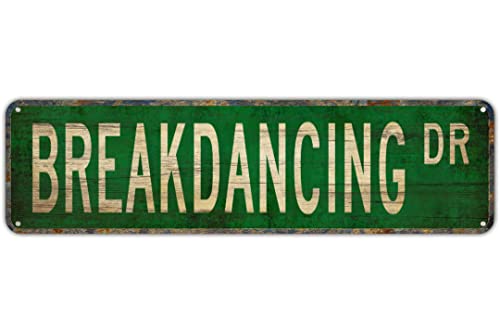 Vintage Decor Wandschilder Breakdancing Breakdancing Geschenk Breakdance Schild Blech Metall Straßenschild Lane Avenue Street Way Grün 40,6 x 10,2 cm Vintage Decor Wandschilder Breakdancing Breakdancing Geschenk Breakdance Schild Blech Metall Straßenschild Lane Avenue Street Way Grün 40,6 x 10,2 cm von FAQOIR