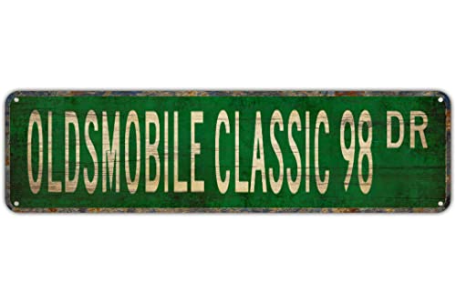 Vintage Decor Wandschilder Classic 98 Oldsmobile Classic 98 Oldsmobile Classic 98 Schild Blech Metall Straßenschild Lane Avenue Street Way Grün 40,6 x 10,2 cm Vintage Decor Wandschilder Classic 98 Oldsmobile Classic 98 Oldsmobile Classic 98 Schild Blech Metall Straßenschild Lane Avenue Street Way Grün 40,6 x 10,2 cm von FAQOIR