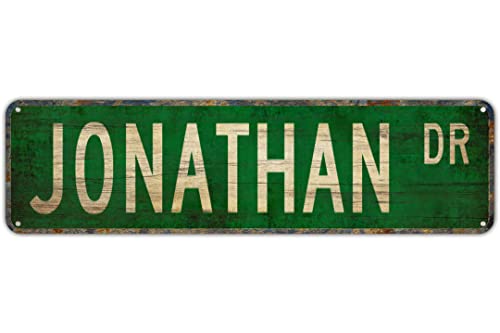 Vintage Decor Wandschilder Jonathan Jonathan Schild Jonathan Dekor Kind Geschenk Blech Metall Straßenschild Lane Avenue Street Way Grün 40,6 x 10,2 cm Vintage Decor Wandschilder Jonathan Jonathan Schild Jonathan Dekor Kind Geschenk Blech Metall Straßenschild Lane Avenue Street Way Grün 40,6 x 10,2 cm von FAQOIR
