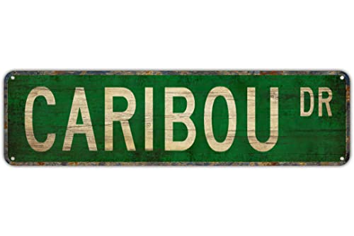 Vintage Decor Wandschilder Karibou Karibou Geschenk Karibou Schild Karibou Dekor Karibou Blech Metall Straßenschild Lane Avenue Street Way Grün 40,6 x 10,2 cm Vintage Decor Wandschilder Karibou Karibou Geschenk Karibou Schild Karibou Dekor Karibou Blech Metall Straßenschild Lane Avenue Street Way Grün 40,6 x 10,2 cm von FAQOIR