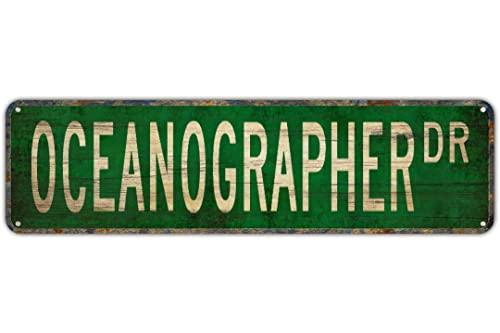 Vintage Decor Wandschilder Ozeanographer Ozeanographer Geschenk Ozeanographen Schild Marine Blech Metall Straßenschild Lane Avenue Street Way Grün 40,6 x 10,2 cm Vintage Decor Wandschilder Ozeanographer Ozeanographer Geschenk Ozeanographen Schild Marine Blech Metall Straßenschild Lane Avenue Street Way Grün 40,6 x 10,2 cm von FAQOIR