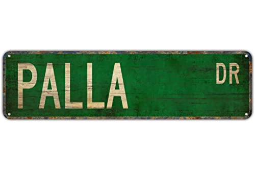 Vintage Decor Wandschilder Palla Palla Schild Palla Fan Palla Player Palla Geschenk Blech Metall Straßenschild Lane Avenue Street Way Grün 40,6 x 10,2 cm Vintage Decor Wandschilder Palla Palla Schild Palla Fan Palla Player Palla Geschenk Blech Metall Straßenschild Lane Avenue Street Way Grün 40,6 x 10,2 cm von FAQOIR