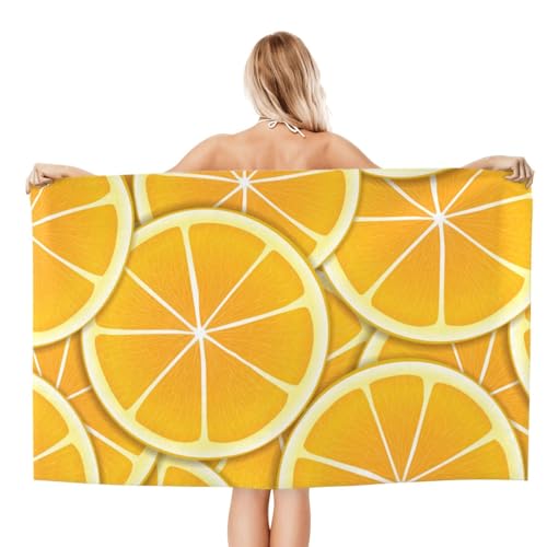 FAQRTIV Mikrofaser-Strandtuch, Orange, sandfrei, schnell trocknend, großes Mikrofaser-Handtuch für Reisen, Schwimmen, Urlaub FAQRTIV Mikrofaser-Strandtuch, Orange, sandfrei, schnell trocknend, großes Mikrofaser-Handtuch für Reisen, Schwimmen, Urlaub von FAQRTIV