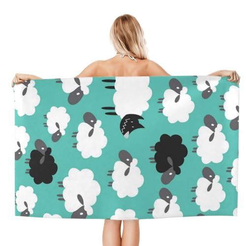 FAQRTIV Mikrofaser-Strandtuch, Wolf, Schaf, Camouflage, sandfrei, schnell trocknend, großes Mikrofaser-Handtuch für Reisen, Schwimmen, Urlaub FAQRTIV Mikrofaser-Strandtuch, Wolf, Schaf, Camouflage, sandfrei, schnell trocknend, großes Mikrofaser-Handtuch für Reisen, Schwimmen, Urlaub von FAQRTIV
