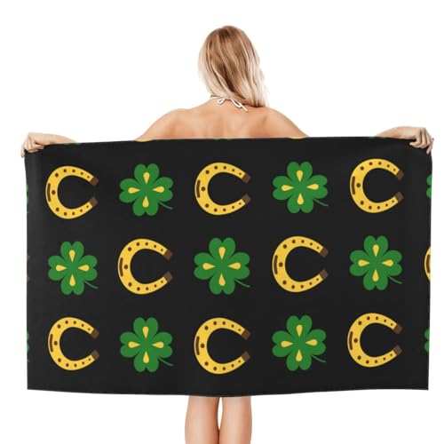FAQRTIV Mikrofaser-Strandtuch, grün, St. Patrick's Day, sandfrei, schnell trocknend, großes Mikrofaser-Handtuch für Reisen, Schwimmen, Urlaub FAQRTIV Mikrofaser-Strandtuch, grün, St. Patrick's Day, sandfrei, schnell trocknend, großes Mikrofaser-Handtuch für Reisen, Schwimmen, Urlaub von FAQRTIV