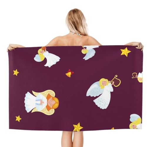 FAQRTIV Mikrofaser-Strandtuch, niedlicher Engel Liebe, sandfrei, schnell trocknend, großes Mikrofaser-Handtuch für Reisen, Schwimmen, Urlaub FAQRTIV Mikrofaser-Strandtuch, niedlicher Engel Liebe, sandfrei, schnell trocknend, großes Mikrofaser-Handtuch für Reisen, Schwimmen, Urlaub von FAQRTIV