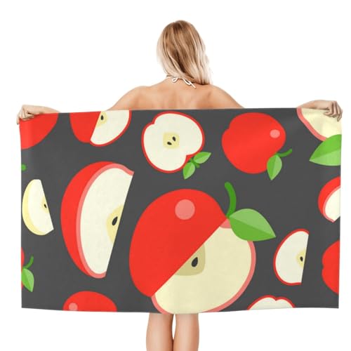 FAQRTIV Mikrofaser-Strandtuch, rote Fruchtscheiben, sandfrei, schnell trocknend, großes Mikrofaser-Handtuch für Reisen, Schwimmen, Urlaub FAQRTIV Mikrofaser-Strandtuch, rote Fruchtscheiben, sandfrei, schnell trocknend, großes Mikrofaser-Handtuch für Reisen, Schwimmen, Urlaub von FAQRTIV