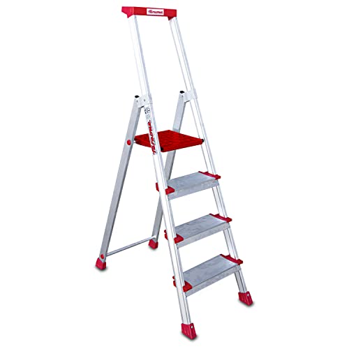 In 944-escalera Professionelle Schere in Aluminium mit 4 Stufen bequem 13 CMS von Faraone