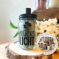 Kerzenglas Mit 5 Stabkerzen Und Spruch | Glückslicht, Kleine Auszeit, Schön, Dass Es Dich Gibt Mehr Geschenkidee Geburtstagskerze von FARBENHERBST
