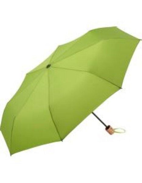 FARE Mini-Taschenschirm Sicherheitsschieber Gerader Griff mit Einkaufstasche von FARE
