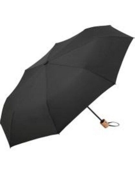 FARE Mini-Taschenschirm Sicherheitsschieber Gerader Griff mit Einkaufstasche von FARE
