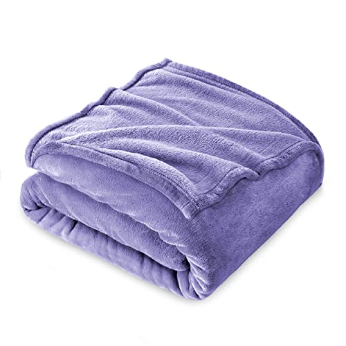 FARFALLAROSSA Kuscheldecke Flauschig 210 x 240 cm - XXL Fleecedecke Sofa Decken Couchdecke - Oeko-TEX - Super Weiche Fleecedecke als Sofaüberwurf - Wohndecke Flieder von FARFALLAROSSA