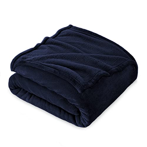 FARFALLAROSSA Kuscheldecke Flauschig 230 x 270 cm - XXL Fleecedecke Sofa Decken Couchdecke - Oeko-TEX - Super Weiche Fleecedecke als Sofaüberwurf - Wohndecke Blau von FARFALLAROSSA