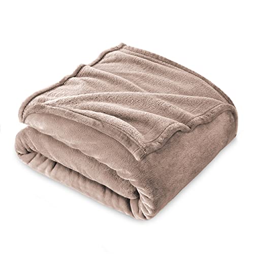FARFALLAROSSA Kuscheldecke Flauschig 210 x 240 cm - XXL Fleecedecke Sofa Decken Couchdecke - Oeko-TEX - Super Weiche Fleecedecke als Sofaüberwurf - Wohndecke Beige von FARFALLAROSSA