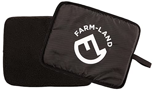 FARM-LAND Sitzkissen Faserpelz schwarz 36 x 29 cm Ansitzkissen Jagdkissen von FARM-LAND