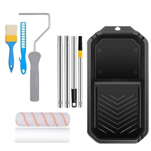 Kleines Farbroller-Set mit Mikrofaser-Walzen, Mehrzweck-Tablett, Wohnaccessoire für Wandmalerei, Mikrofaser-Walzen Kleines Farbroller-Set mit Mikrofaser-Walzen, Mehrzweck-Tablett, Wohnaccessoire für Wandmalerei, Mikrofaser-Walzen von FARMENNI