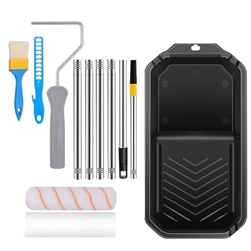 Kleines Farbroller-Set mit Mikrofaser-Walzen, Mehrzweck-Tablett, Wohnaccessoire für Wandmalerei, Mikrofaser-Walzen Kleines Farbroller-Set mit Mikrofaser-Walzen, Mehrzweck-Tablett, Wohnaccessoire für Wandmalerei, Mikrofaser-Walzen von FARMENNI