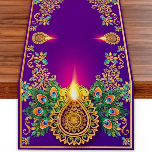 Linen Diwali Table Runner Diwali Tablecloth Diwali Decor Indian Diwali Home Kitchen Dining Room Table Decorations and Supplies for Home 13x72 Inch Linen Diwali Table Runner Diwali Tablecloth Diwali Decor Indian Diwali Home Kitchen Dining Room Table Decorations and Supplies for Home 13x72 Inch von FARMNALL