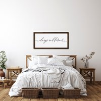 40% Off Master Schlafzimmer Zeichen, Immer Und Für Immer, Dekor, Wanddekoration, Holz Gerahmtes Zeichen von FARMandBARNdecor