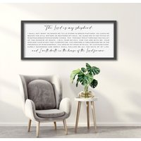 Psalm 23 Schriftschild Rustikales Braunes Wohnzimmerdekor von FARMandBARNdecor